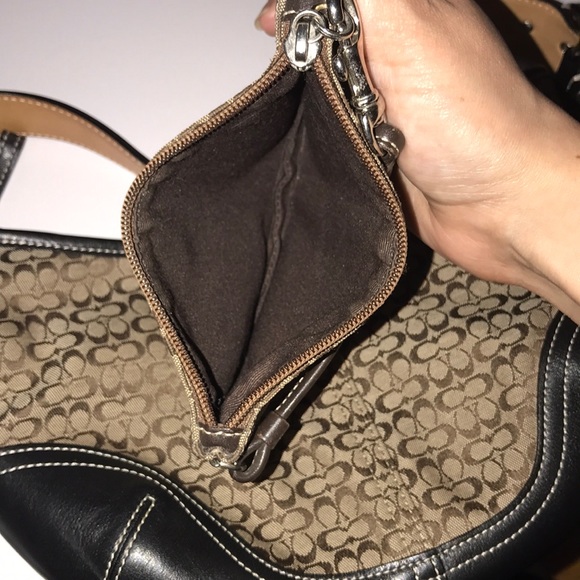 Coach Brown small signature hobo bag and wristlet 💕 vintage - Picture 8 of 16